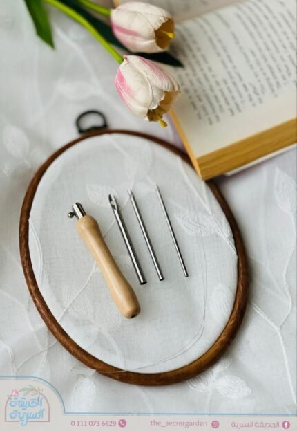 wooden handle punch Needle –  إبرة بانش نيدل خشب