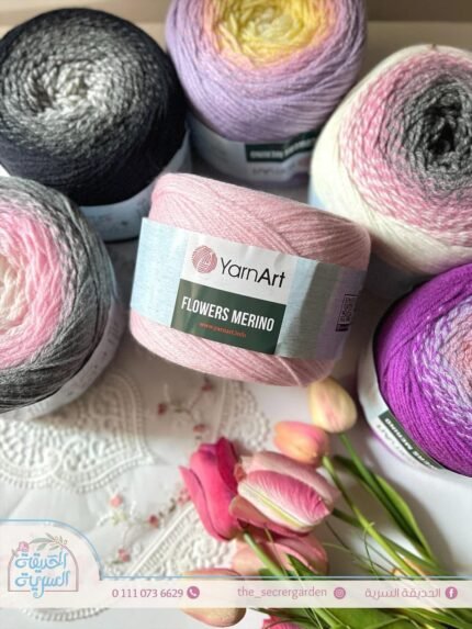 YarnArt flowers Merino