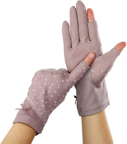 قفازات واقية من الشمس قطنية - Sunblock Gloves Summer UV Protection