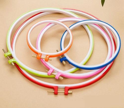 9e72dea8-88b1-4cad-8155-3f74a0c5f88b-500x436.21134020619-CWWiaXvqewLCuTPxPMxmgkj8VFHuyPtHZnRikOXG Round Plastic Embroidery Hoop – طارة تطريز بلاستيكية دائرية - Image 1