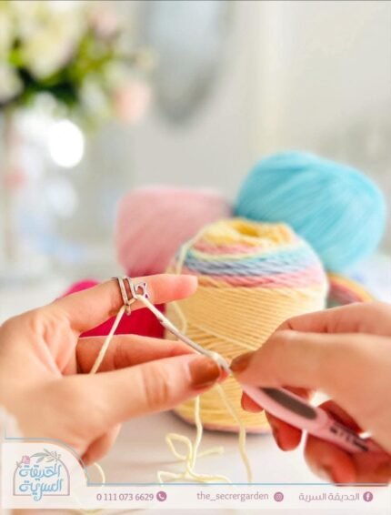 خاتم فراشة لخيط الكروشية Butterfly ring for crochet