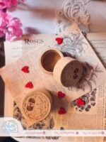 صندوق خشب دائري صغير