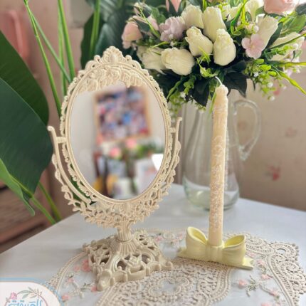 vintage creamy mirror - مراية كريمي عتيقة
