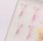 جسم فراشة معدن وردي