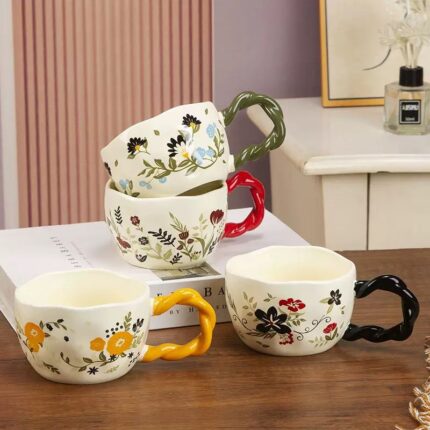 مج زهور بيد ضفيرة