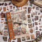 stickers book vintage lady