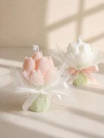 Tulip shaped scented candles - باقة توليب شموع - Image 3
