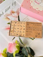 ختامات زهور وفراشات - Flower and butterfly Stamps - Image 2