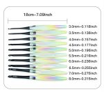 Nice Met Rainbow Crochet Hook