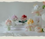 Tulip shaped scented candles - باقة توليب شموع